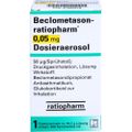 BECLOMETASON-ratiopharm 0,05mg Dosieraer.200 Hub