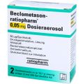 BECLOMETASON-ratiopharm 0,05mg Dosieraer.2x200 Hub