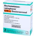 BECLOMETASON-ratiopharm 0,10mg Dosieraer.2x200 Hub