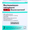 BECLOMETASON-ratiopharm 0,20mg Dosieraer.2x200 Hub