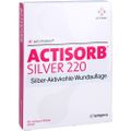 ACTISORB 220 Silver 6,5x9,5 cm steril Kompressen