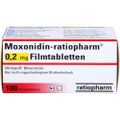 MOXONIDIN-ratiopharm 0,2 mg Filmtabletten