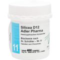 BIOCHEMIE Adler 11 Silicea D 12 Tabletten