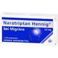 NARATRIPTAN Hennig bei Migräne 2,5 mg Filmtabl.