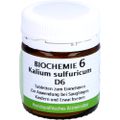 Bombastus BIOCHEMIE 6 Kalium sulfuricum D 6 Tabletten