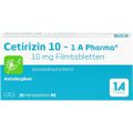 CETIRIZIN 10 1A Pharma Filmtabletten