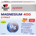 DOPPELHERZ Magnesium 400 Citrat system Granulat