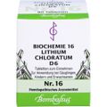 BIOCHEMIE 16 Lithium chloratum D 6 Tabletten