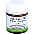 BIOCHEMIE 16 Lithium chloratum D 6 Tabletten