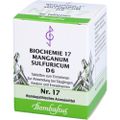 BIOCHEMIE 17 Manganum sulfuricum D 6 Tabletten