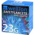 WELLION Safetylancets 23G Sicherheitseinmallanz.