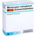 MIRTAZAPIN-ratiopharm 30 mg Schmelztabletten