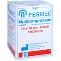 MULLKOMPRESSEN ES 10x10 cm unsteril 8fach