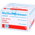 MULLKOMPRESSEN ES 10x10 cm unsteril 8fach