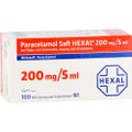 PARACETAMOL Saft HEXAL 200 mg/5 ml b.Fieb.u.Schme.