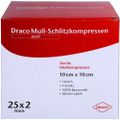 SCHLITZKOMPRESSEN Mull 10x10 cm steril 12fach