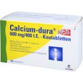 CALCIUM DURA Vit D3 600 mg/400 I.E. Kautabletten