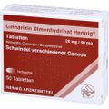 CINNARIZIN Dimenhydrinat Hennig 20 mg/40 mg Tabl.