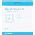 BIATAIN Silicone Ag Schaumverband 7,5x7,5 cm