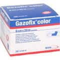 GAZOFIX color Fixierbinde kohäsiv 6 cmx20 m blau