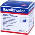 GAZOFIX color Fixierbinde kohäsiv 8 cmx20 m blau