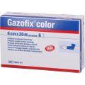 GAZOFIX color Fixierbinde kohäsiv 6 cmx20 m blau