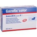 GAZOFIX color Fixierbinde kohäsiv 6 cmx20 m blau