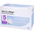 ACCU FINE sterile Nadeln f.Insulinpens 5 mm 31 G
