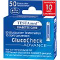 TESTAMED GlucoCheck Advance 50 Teststr.m.10 Lanz.