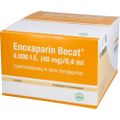 ENOXAPARIN Becat 4.000 I.E. 40mg/0,4ml ILO FS+Si.S