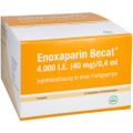 ENOXAPARIN Becat 4.000 I.E. 40mg/0,4ml ILO FS+Si.S