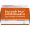 ENOXAPARIN Becat 8.000 I.E. 80mg/0,8ml ILO FS+Si.S