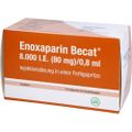 ENOXAPARIN Becat 8.000 I.E. 80mg/0,8ml ILO FS+Si.S