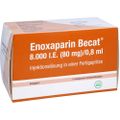 ENOXAPARIN Becat 8.000 I.E. 80mg/0,8ml ILO FS+Si.S