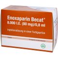 ENOXAPARIN Becat 8.000 I.E. 80mg/0,8ml ILO FS+Si.S