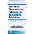 EZETIMIB/Simvastatin-ratiopharm 10 mg/80 mg Tabl.