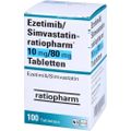 EZETIMIB/Simvastatin-ratiopharm 10 mg/80 mg Tabl.