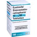 EZETIMIB/Simvastatin-ratiopharm 10 mg/80 mg Tabl.