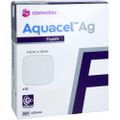 AQUACEL Ag Foam nicht adhäsiv 10x10 cm Verband