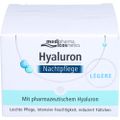 Medipharma Cosmetics HYALURON NACHTPFLEGE legere Creme im Tiegel