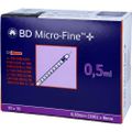 BD MICRO-FINE+ Insulinspr.0,5 ml U100 0,3x8 mm