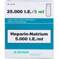 HEPARIN NATRIUM Braun 25.000 I.E./5ml Inj./Inf.-L.