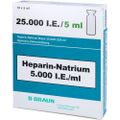 HEPARIN NATRIUM Braun 25.000 I.E./5ml Inj./Inf.-L.