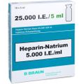 HEPARIN NATRIUM Braun 25.000 I.E./5ml Inj./Inf.-L.