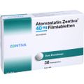 ATORVASTATIN Zentiva 40 mg Filmtabletten