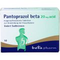 PANTOPRAZOL beta 20 mg acid magensaftres.Tabletten