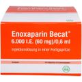 ENOXAPARIN Becat 6.000 I.E. 60mg/0,6ml ILO FS+Si.S