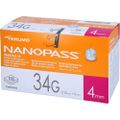 NANOPASS 34 Pen Kanüle 34 G 0,18x4 mm