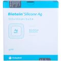 BIATAIN Silicone Ag Schaumverband 12,5x12,5 cm