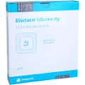 BIATAIN Silicone Ag Schaumverband 12,5x12,5 cm